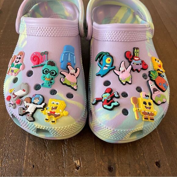 16 Piece Assorted SpongeBob Crocs Charms Set‎ - Picture 2 of 3